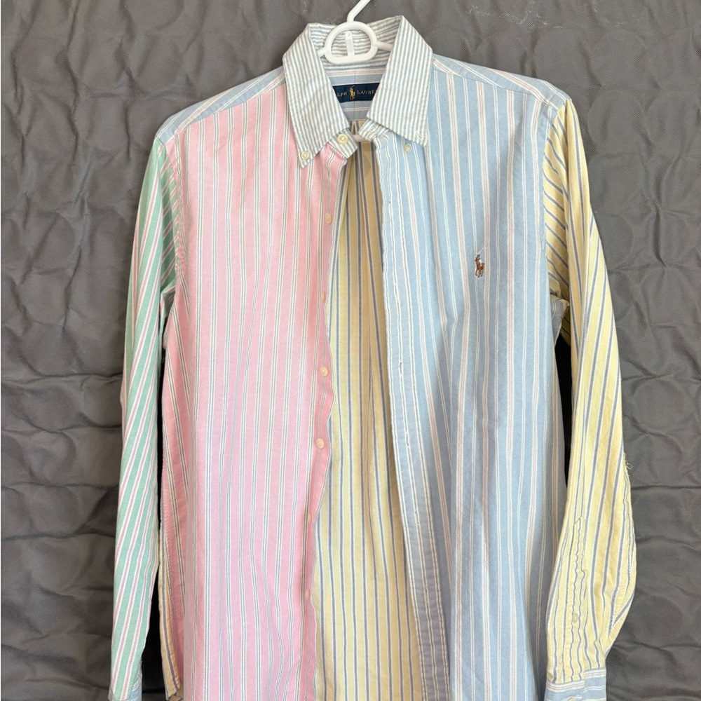 Ralph Lauren Multicolor Pastel Striped Button-Down Shirt